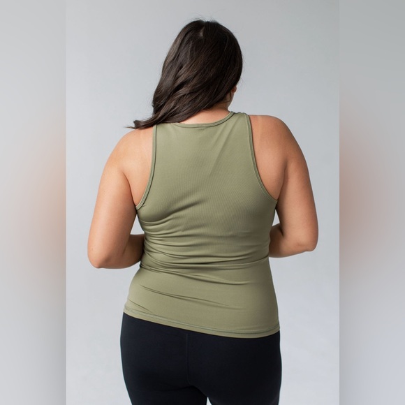 Savvi Sophia Tank, Dusty Green, Size Medium, - Picture 4 of 7